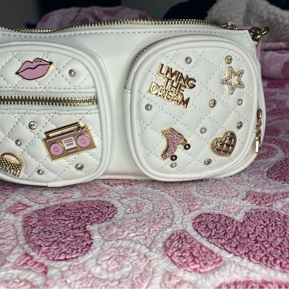 Aldo White Quilted Crossbody Bag - Picture 4 of 7